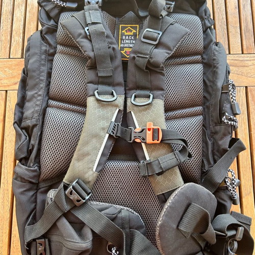 Panda Forest 55 lt Hiking Backpack new, black and khaki