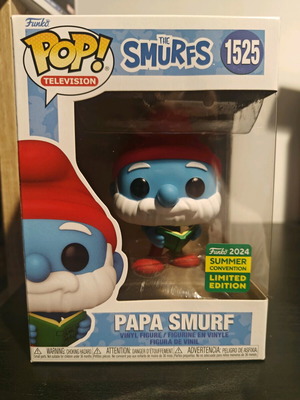 Funko Pop! The Smurfs Papa Smurf figure like new, Convention Limited Edition