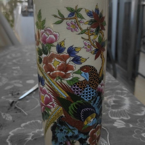 Vintage Japanese vase National Silver Company ceramic like new, 27.5 cm