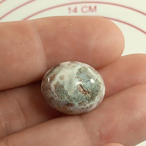 Agate semiprecious stone with crystal-filled cavity in egg shape new