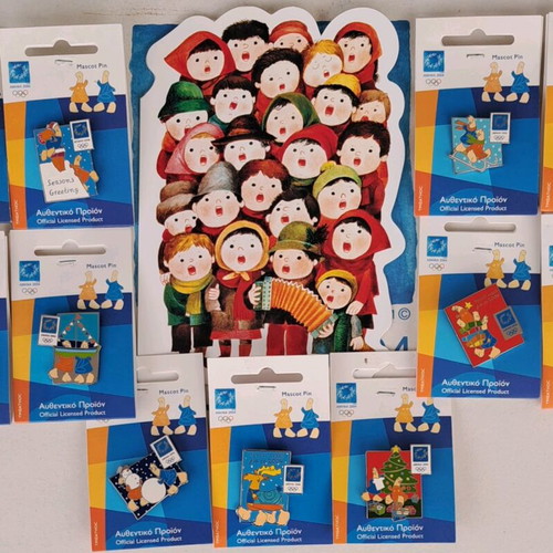 Athens 2004 Olympic Games pins set of 11 pieces, new