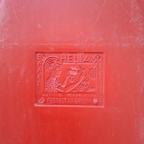 Plastic barrel used, 35 liters, Greek made, food grade