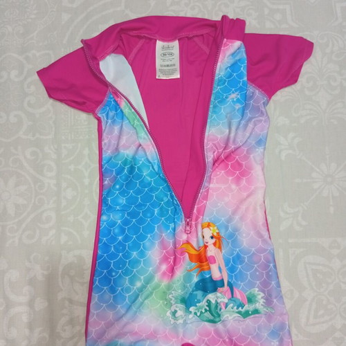 Playshoes Mermaid Sunscreen Kids Swimsuit with Short Sleeves and Shorts like new