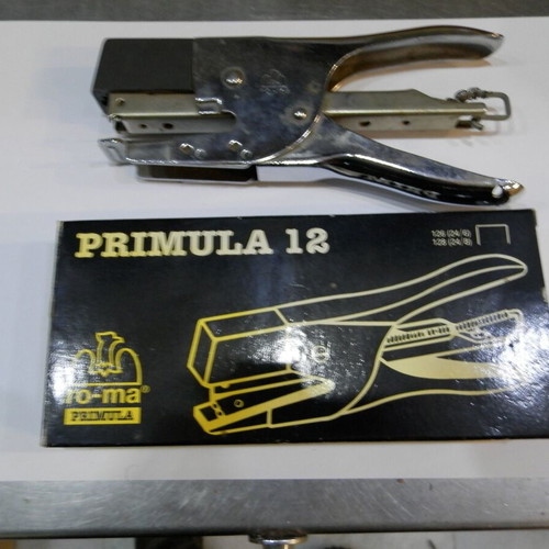Primula 12 Hand Stapler used, metal