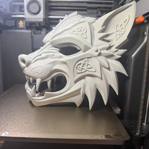 Norse Wolf Mask 3D Printed Viking Mythology