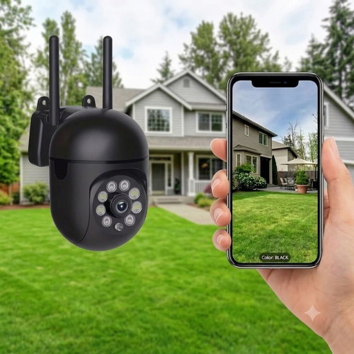 Wireless WiFi Security Camera with Motion Detection and Night Vision