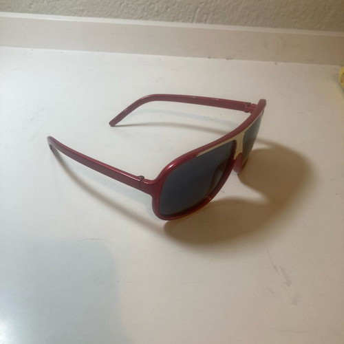 Children's sunglasses used with red frame and white detail