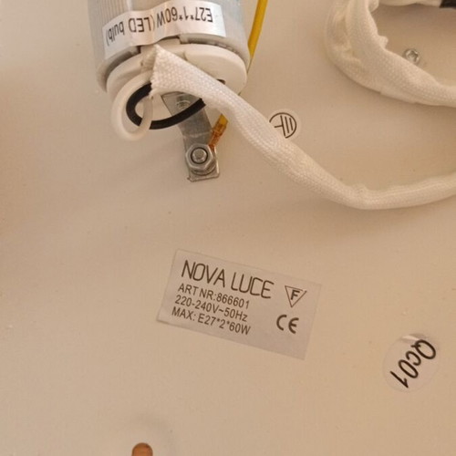 Ragu Nova Luce ceiling light square with metal frame and acrylic diffuser like new