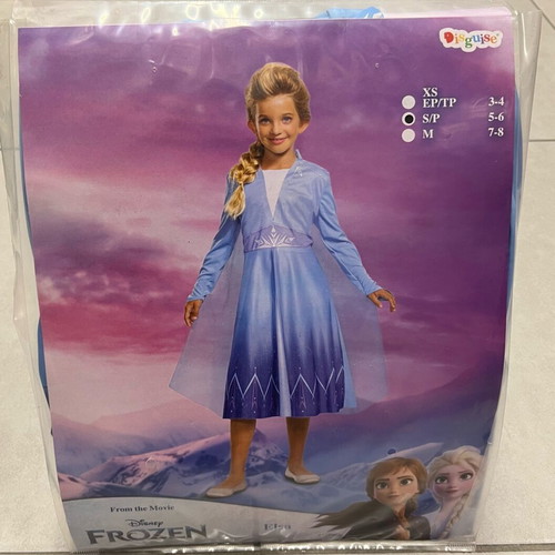 Elsa costume from the movie Frozen, new, size S/P 5-6
