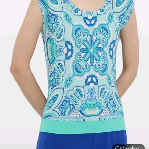 Silk top Luisa Spagnoli used, multicolor, size S