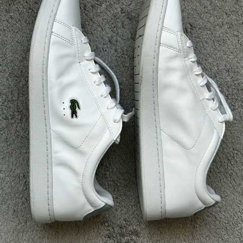 Lacoste Carnaby Pro white leather sneakers like new, size 46