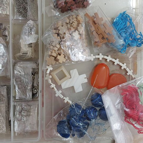 Craft supplies new, buttons, pins, chains, beads and more