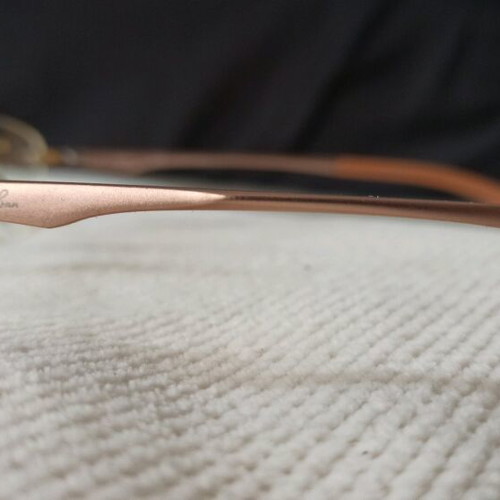 Rayban eyeglass skeleton like new, rose gold