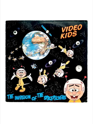 Video Kids The Invasion Of The Spacepeckers LP vinyl like new, Euro-Disco