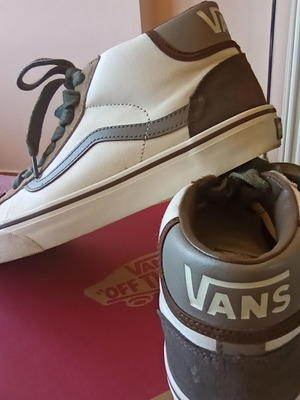 Vans Mid Skool sneakers νούμερο 43, σαν καινούργια, καφέ-μπεζ