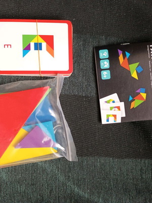 Wooden puzzle game with cards new