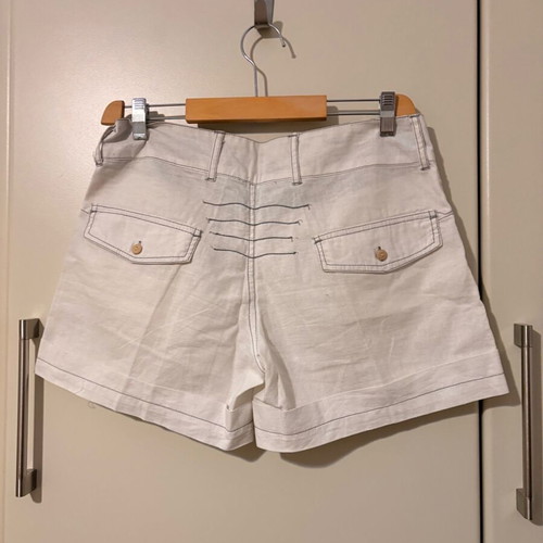 Linen shorts like new, white, size S