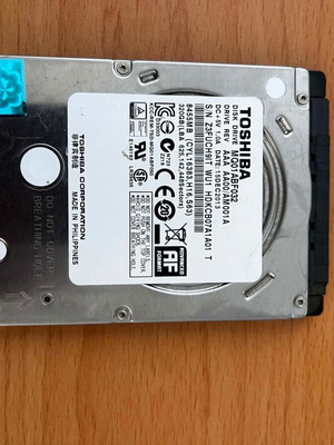 Toshiba HDD 320GB μεταχειρισμένο, άδειος και έτοιμος για χρήση