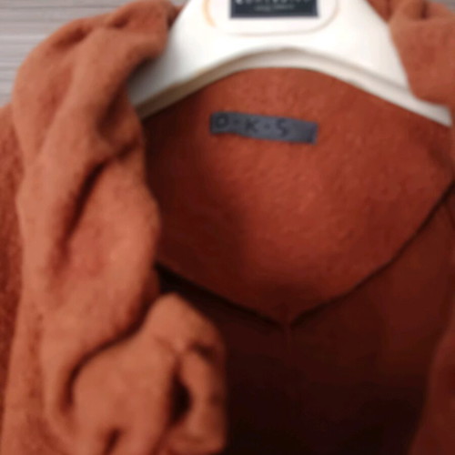 Wool coat used, comfortable XXL, orange