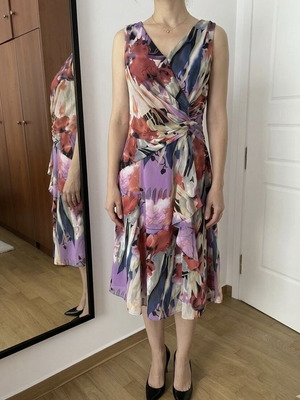 Coldwater Creek wrap dress size S like new, multicolor