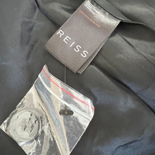 Reiss wool coat new, size M, black