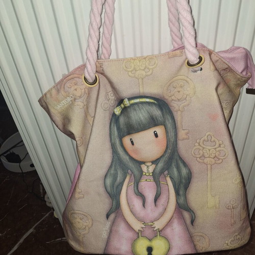 Santoro Gorjuss Beach Bag like new, pink multicolor, shoulder type