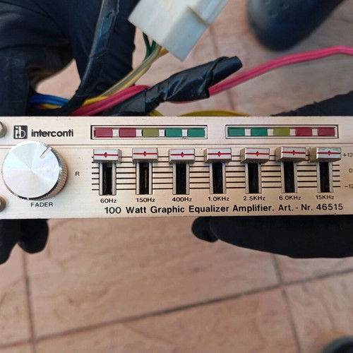 Interconti Graphic Equalizer Amplifier used 100W DC 12V