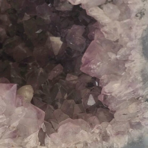 Amethyst Geode new with calcite crystal from Brazil