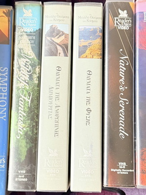 Reader’s Digest Nature and Wonders of the World VHS tapes like new, set of 6