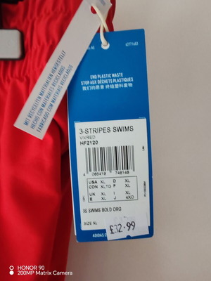 Adidas μαγιό καινούργιο με ετικέτα, μέγεθος XL σαν καινούργιο