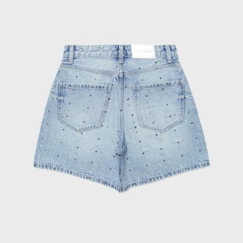 Stradivarius denim shorts with studs, size 34