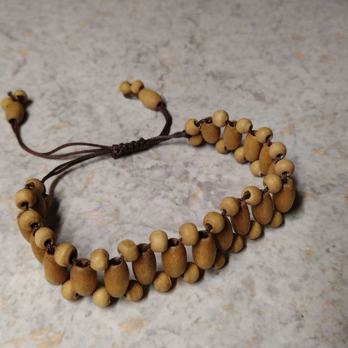 Wooden bracelet purchased from Peru