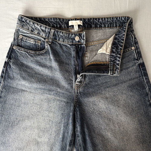 High-waisted jeans H&M blue like new, size XL