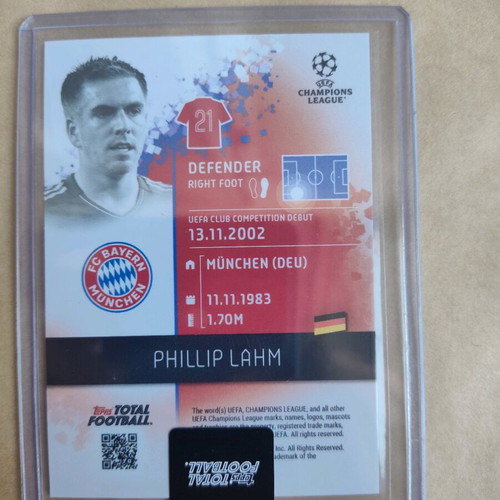 Topps Total Football Phillip Lahm Gallery card new sealed