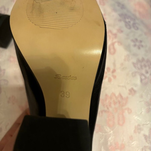 Bata mules new genuine leather black size 39