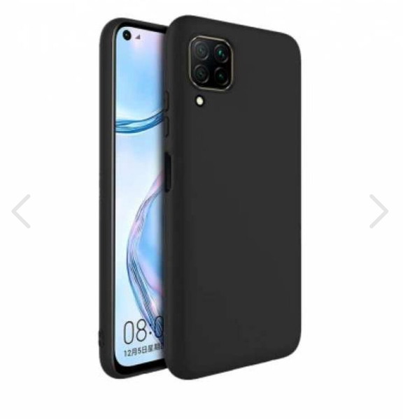 Huawei P40 Lite Θήκη Σιλικόνης Μαύρη