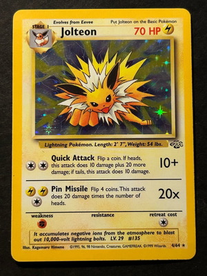 Jolteon Jungle Pokémon card