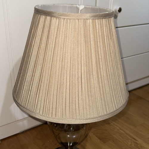 Beige lamp with unique base new