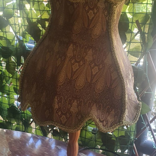 Table lamp with fabric shade, 60 cm height