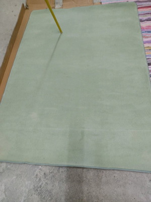 Rug with low pile, perfect for summer, turquoise color
