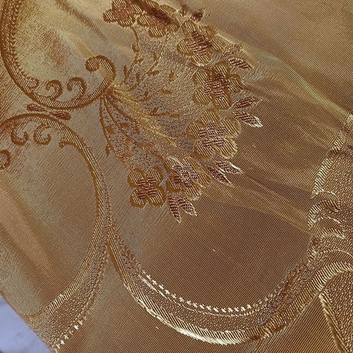 Gold Chenille Quilt new with lace edges 2.55x2.20 m