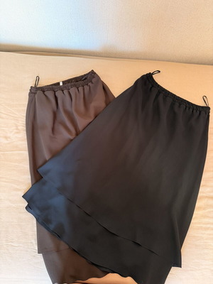 Midi skirts like new, set of 2, black and brown, size M