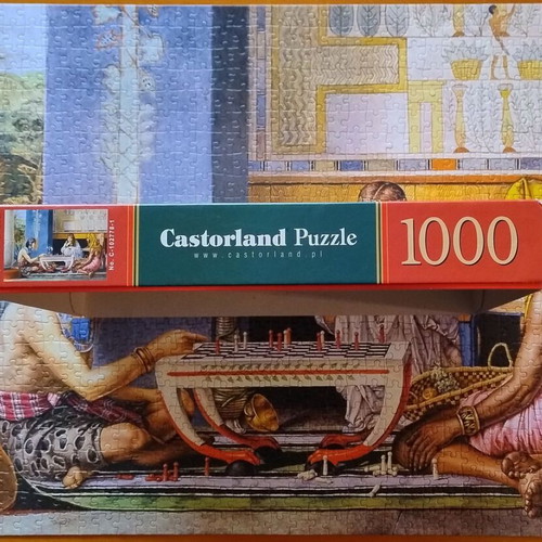 Puzzle Lawrence Alma Tadema Egyptian chess players Castorland 1000 like new