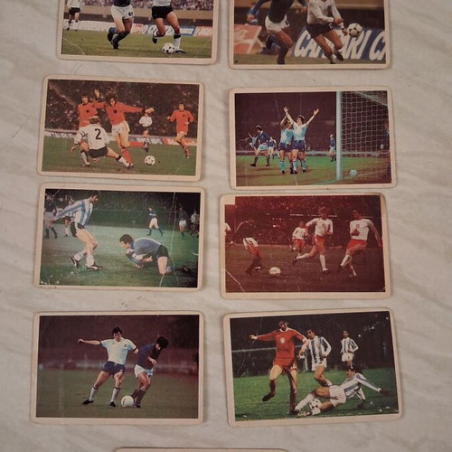 Vintage Dandy Football Stickers used, World Cup 1978, lot of 10