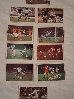 Vintage Dandy Football Stickers used, World Cup 1978, lot of 10