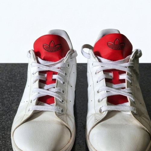 Adidas Stan Smith sneakers white/red size 46 like new