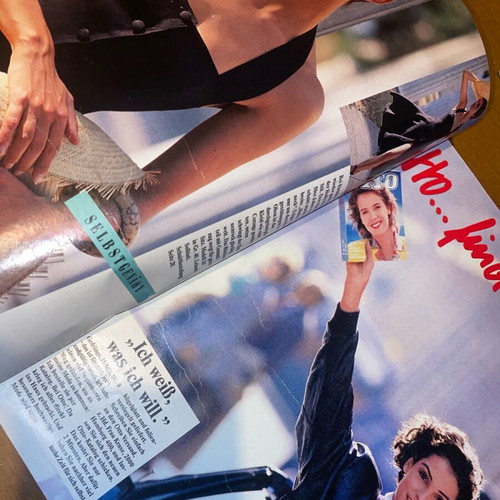 Brigitte magazine used, collectible, year 1989