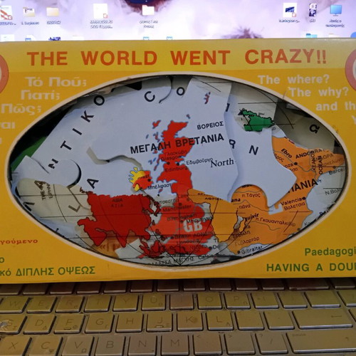 The World Went Crazy puzzle used with double face