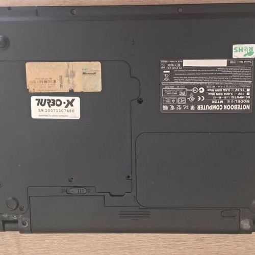 TurboX M72R 12.1'' laptop used with Windows 10 and 500GB HDD