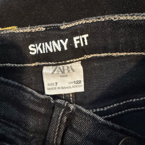 Zara boys' pants size 7 years 128 cm like new black-grey